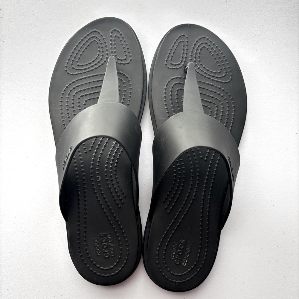 Crocs Womens Black Sandals - Size 9